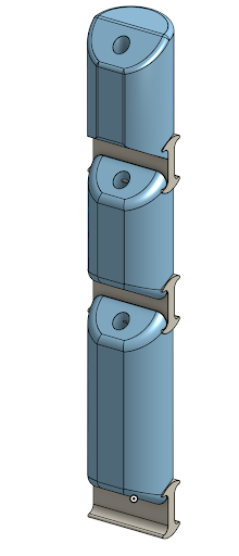 Finger wrap CAD with relief features