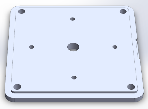 Foam mold cover CAD with enlarged vents