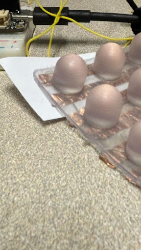 Early shear-sensing prototype with copper nodes